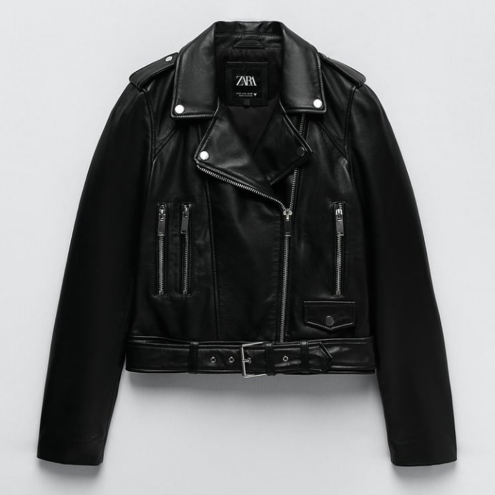 Leather Moto Jacket NWT